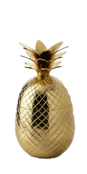 Pineapple Cocktail Shaker Gold